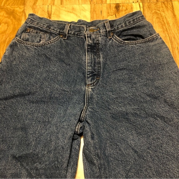 Vintage LL Bean Womens Size 14 Snowflake Flannel Lined Jeans Made In USA - Picture 3 of 11